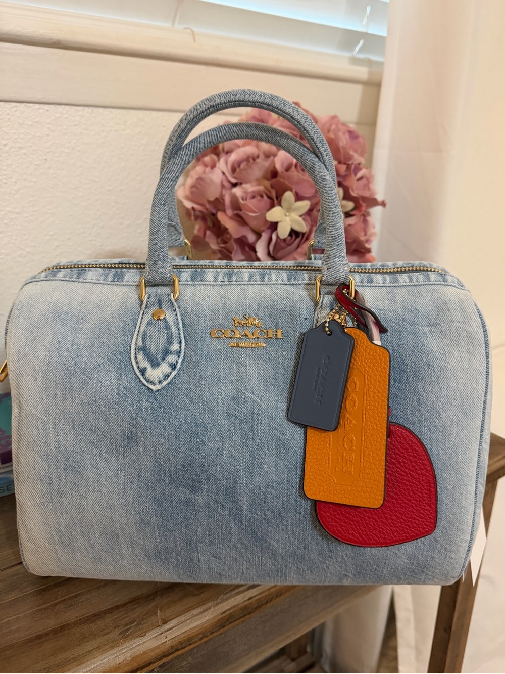 Coach large loved denim Rowan
